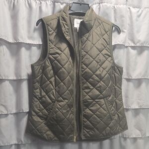 Old Navy Olive Green Quilted Vest